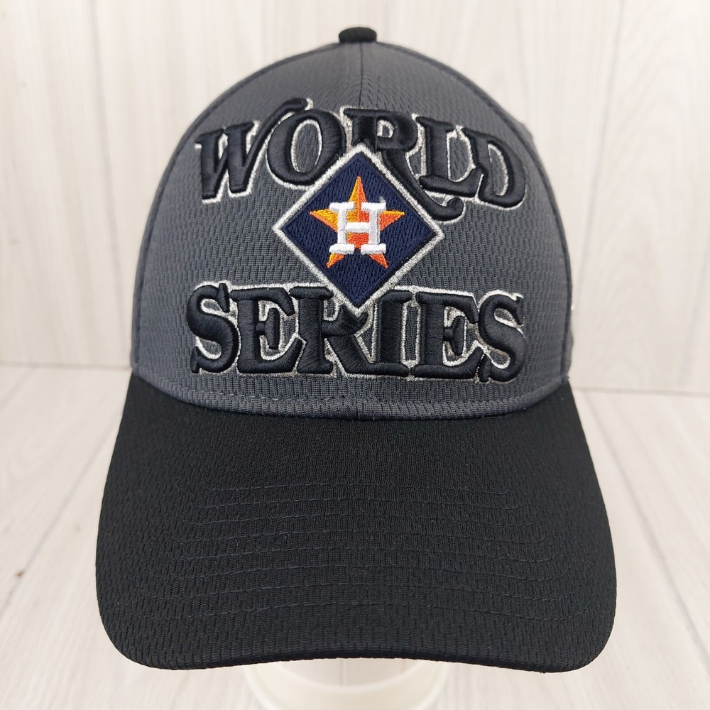 New Era 39THIRTY Hat Houston Astros OSFM Grey World‎ Series League Champs Cap